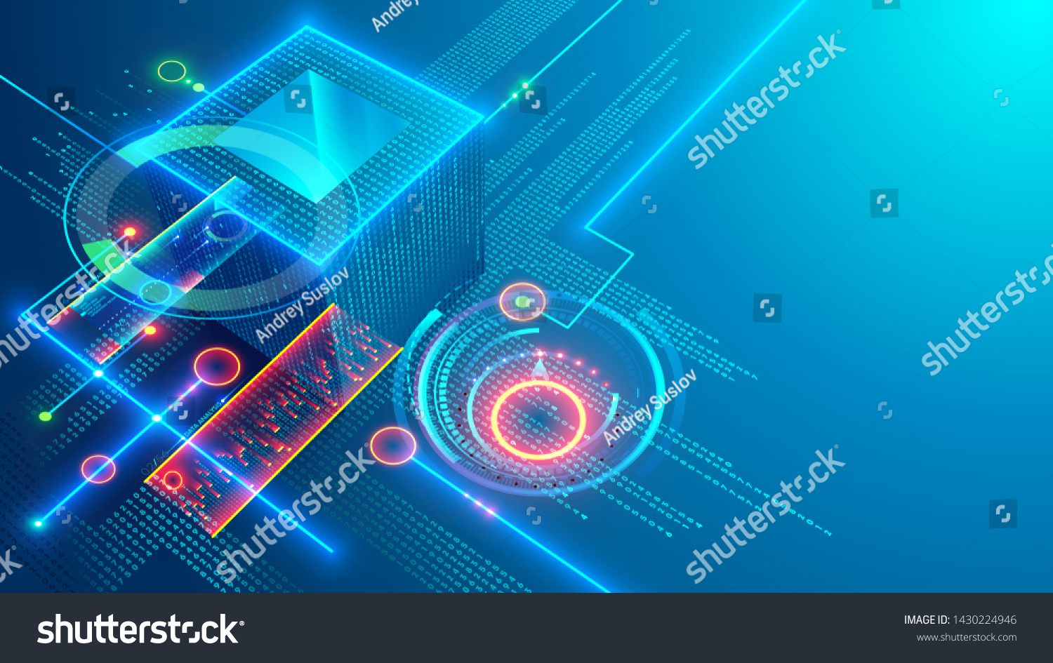 stock-vector-digital-background-cube-or-box-consists-matrix-of-digits-block-chain-of-abstract-finance-data-1430224946